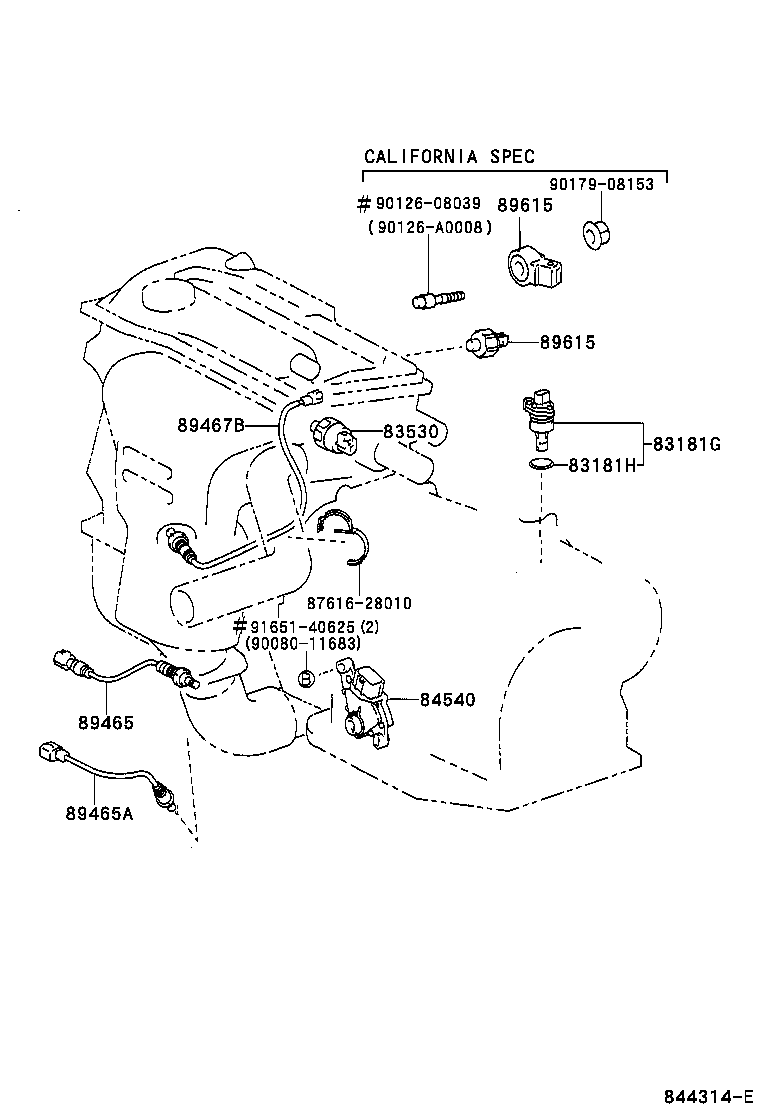 LEXUS 8946506050 - Ламбда-сонда vvparts.bg