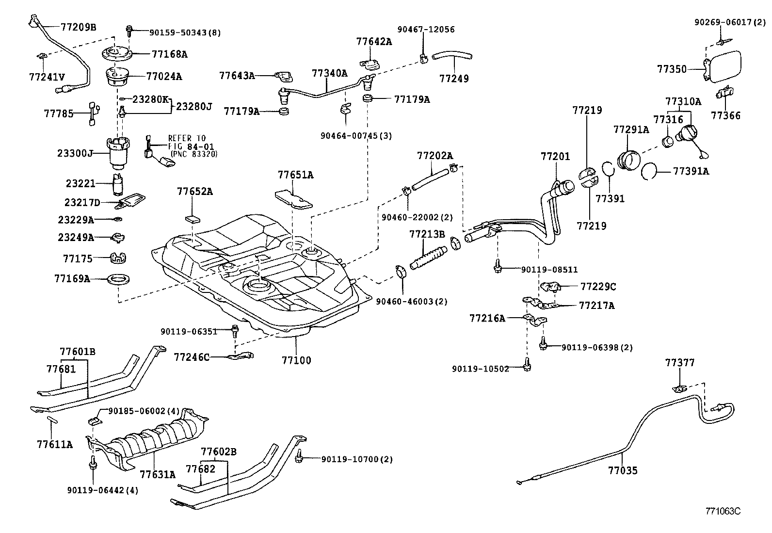 LEXUS 23300-21010 - Горивен филтър vvparts.bg