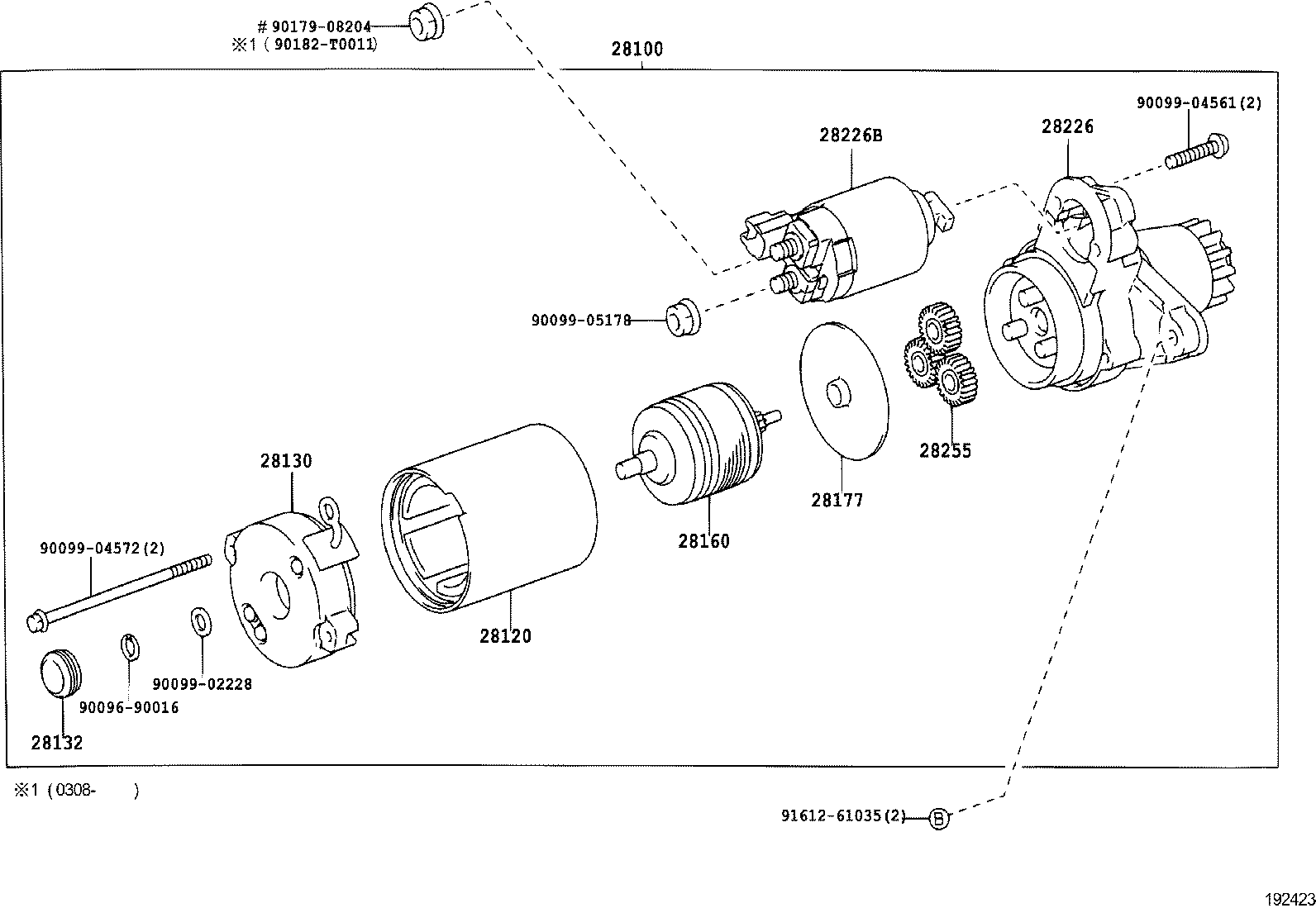 Daihatsu 28100 28041 - Стартер vvparts.bg