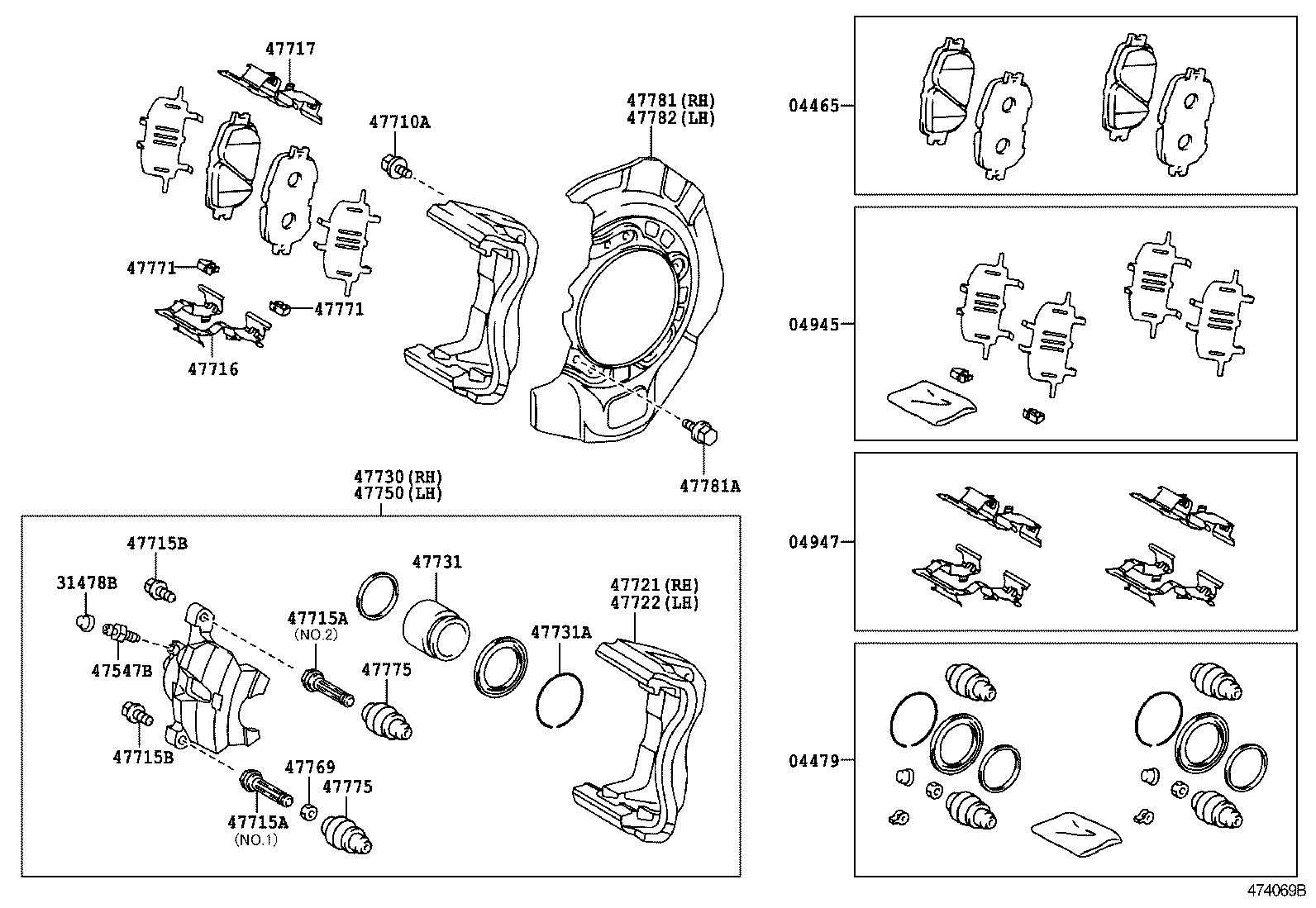 TOYOTA 4777530070 - Маншон, водач на спирачния апарат vvparts.bg