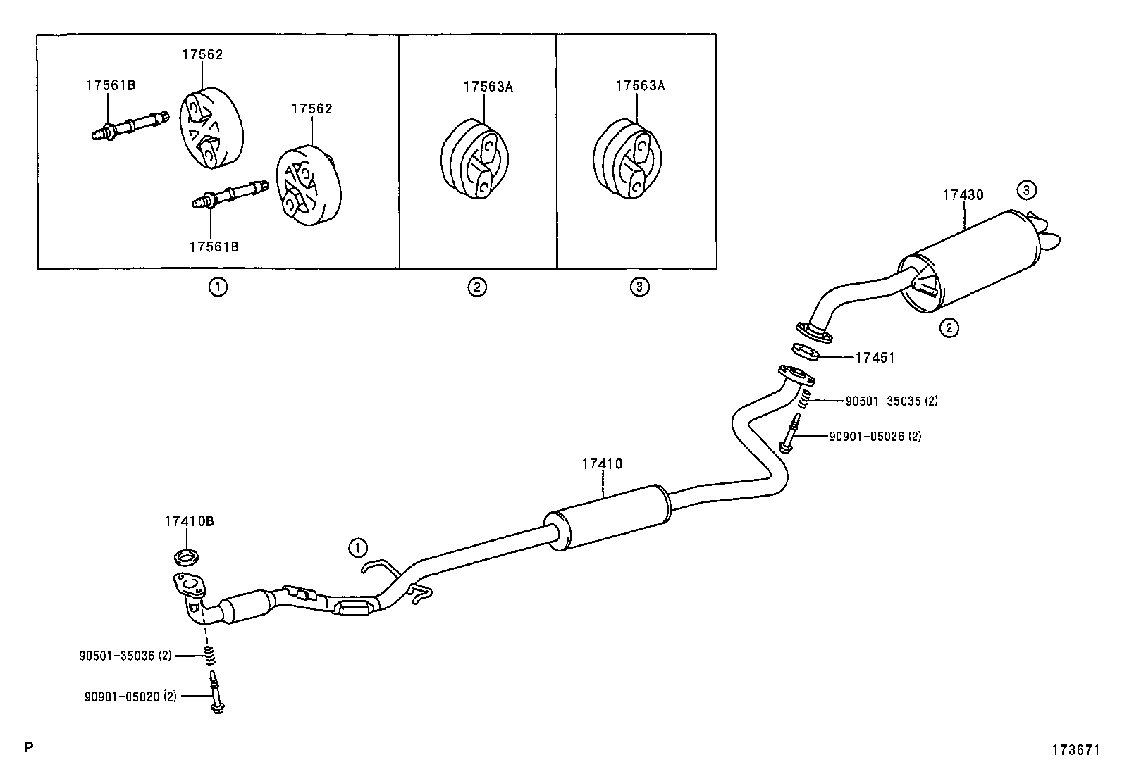 TOYOTA 17562-0J010 - Лагерна втулка, стабилизатор vvparts.bg