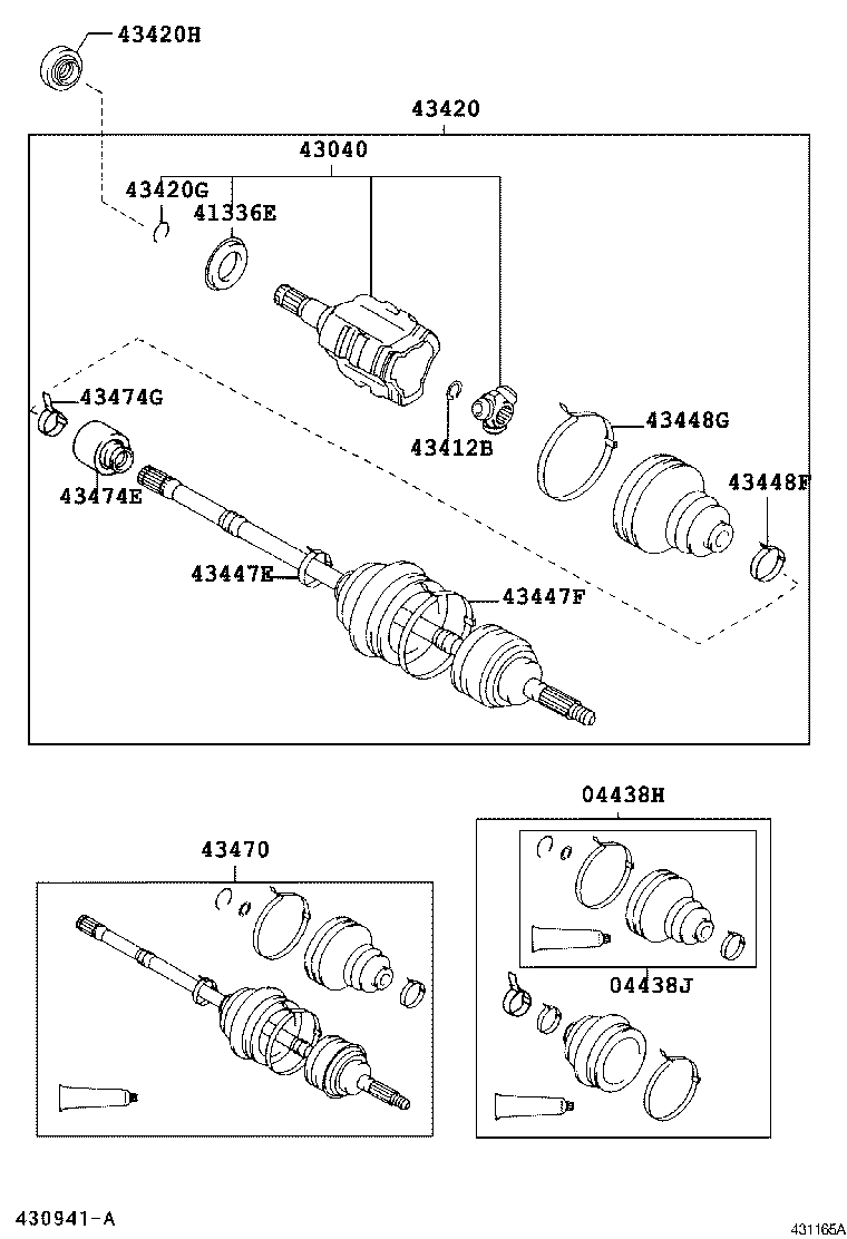 Honda 4342005240 - Полуоска vvparts.bg