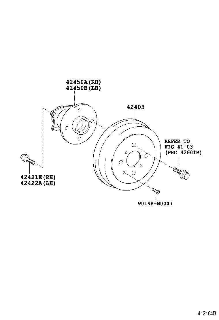 TOYOTA 424310H010 - Спирачен барабан vvparts.bg