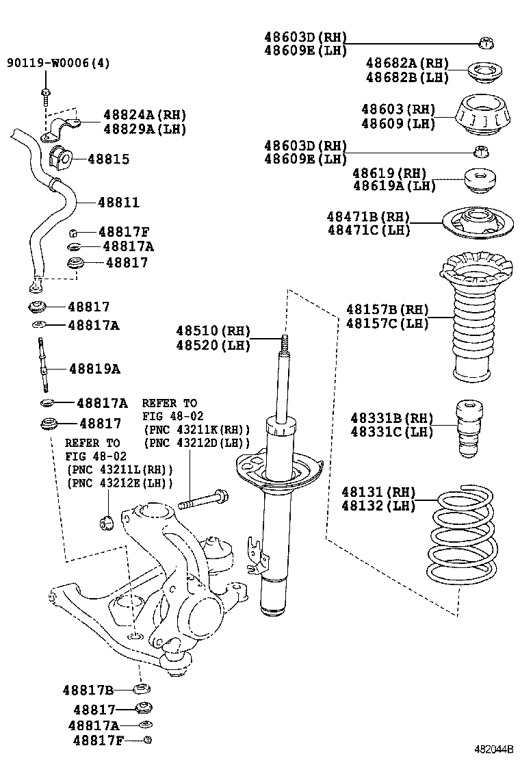 CITROËN 486090H010 - Тампон на макферсън vvparts.bg