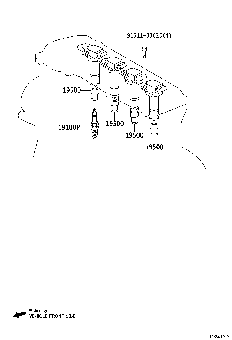 TOYOTA 90919-01237 - Запалителна свещ vvparts.bg