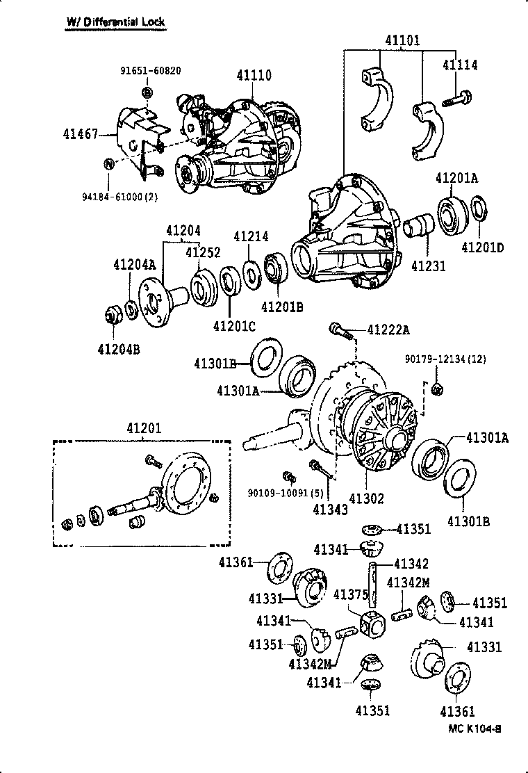 TOYOTA 94184-61000 - Биалета vvparts.bg