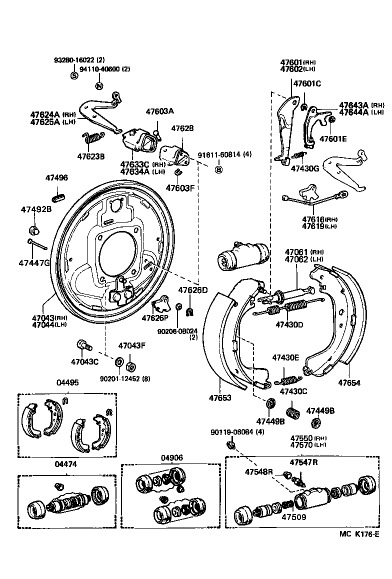 TOYOTA 47550 60120 - Спирачно цилиндърче на колелото vvparts.bg