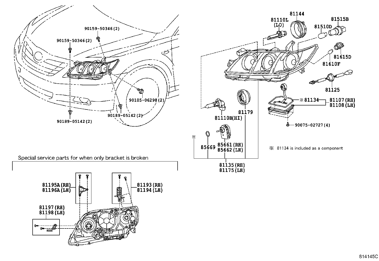 TOYOTA 8110733620 - Крушка с нагреваема жичка, главни фарове vvparts.bg