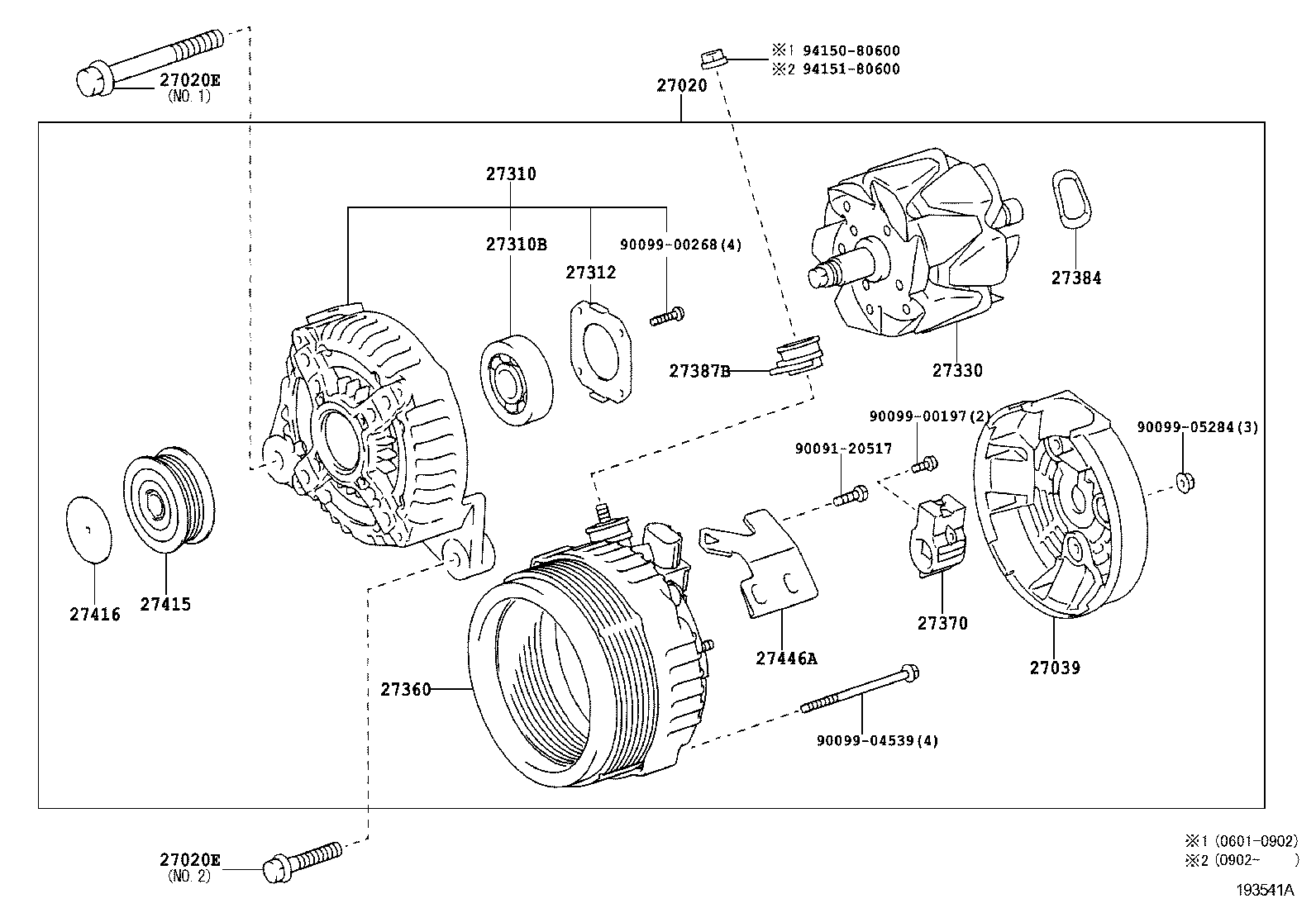 NISSAN 27415-0W040 - Ремъчна шайба, генератор vvparts.bg