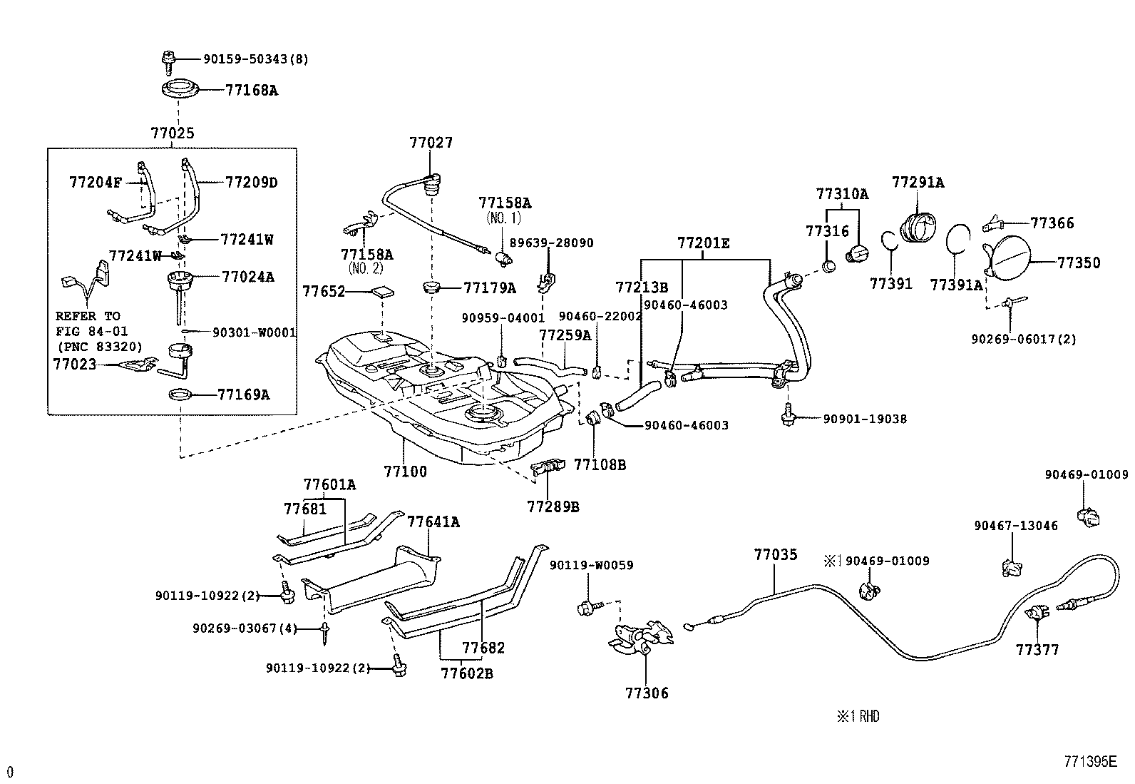 TOYOTA 7702332040 - Горивен филтър vvparts.bg