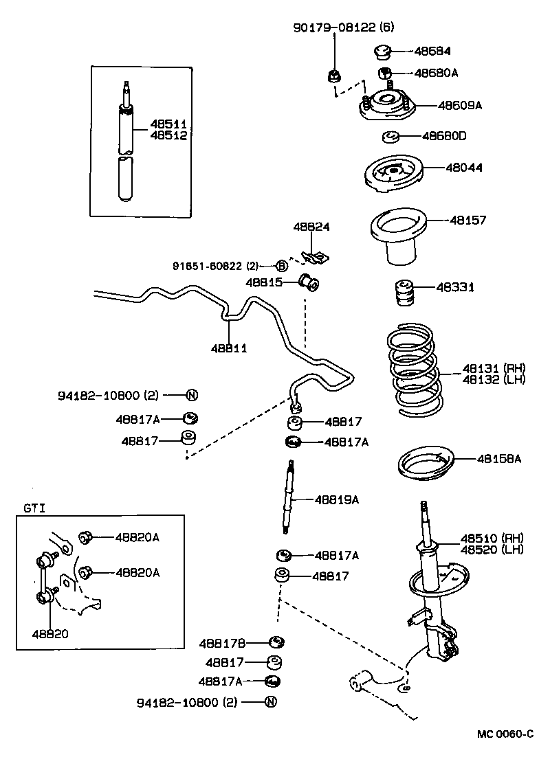 LEXUS 48820-20010 - Биалета vvparts.bg