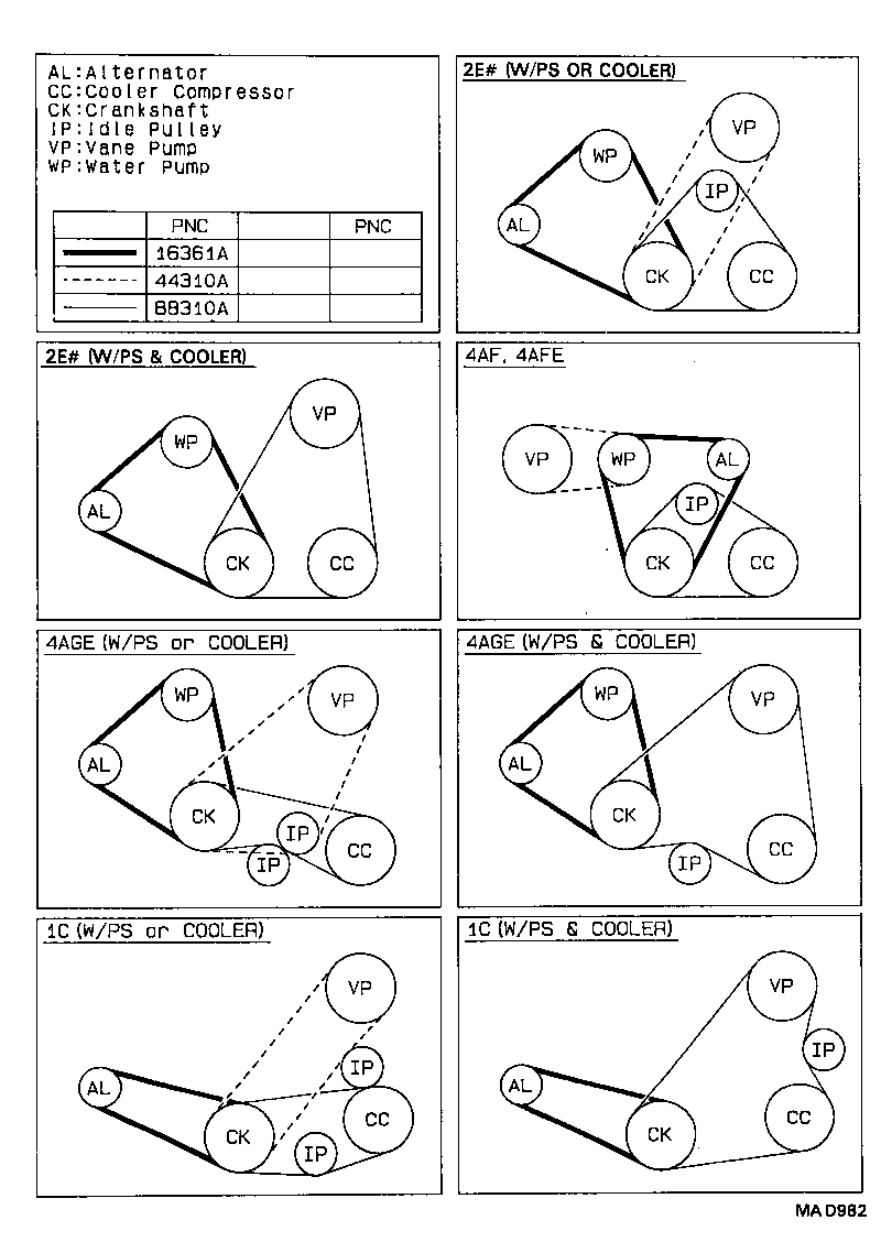 TOYOTA 90916 02341 - Пистов ремък vvparts.bg