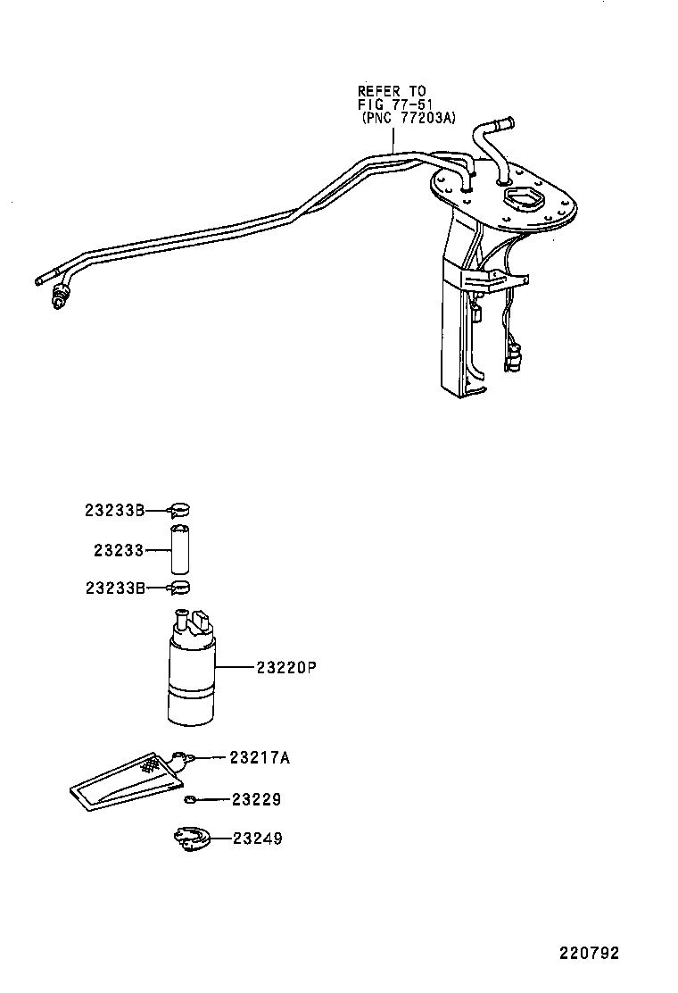 LEXUS 23221-16490 - Горивна помпа vvparts.bg