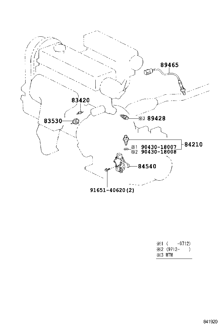 Daihatsu 89465-10070 - Ламбда-сонда vvparts.bg