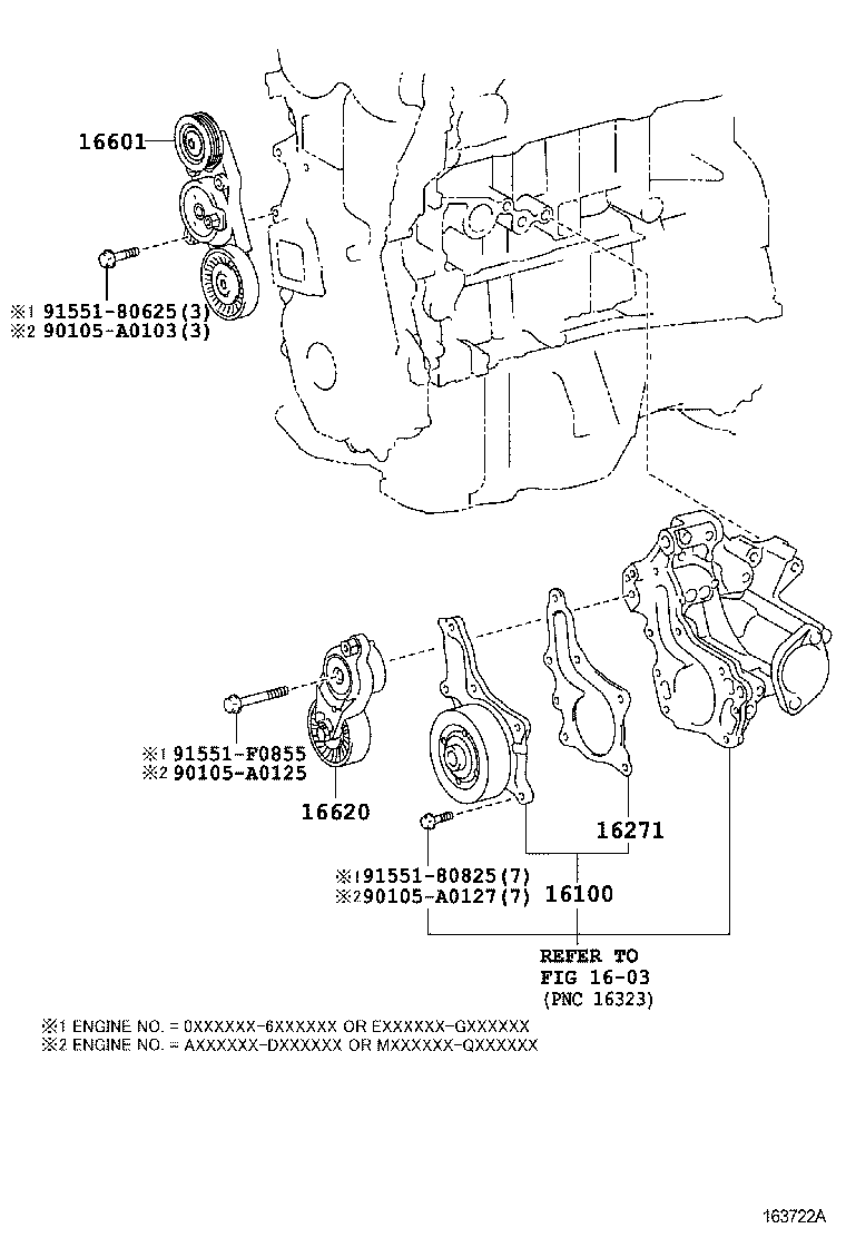 TOYOTA 166200V010 - Ремъчен обтегач, пистов ремък vvparts.bg