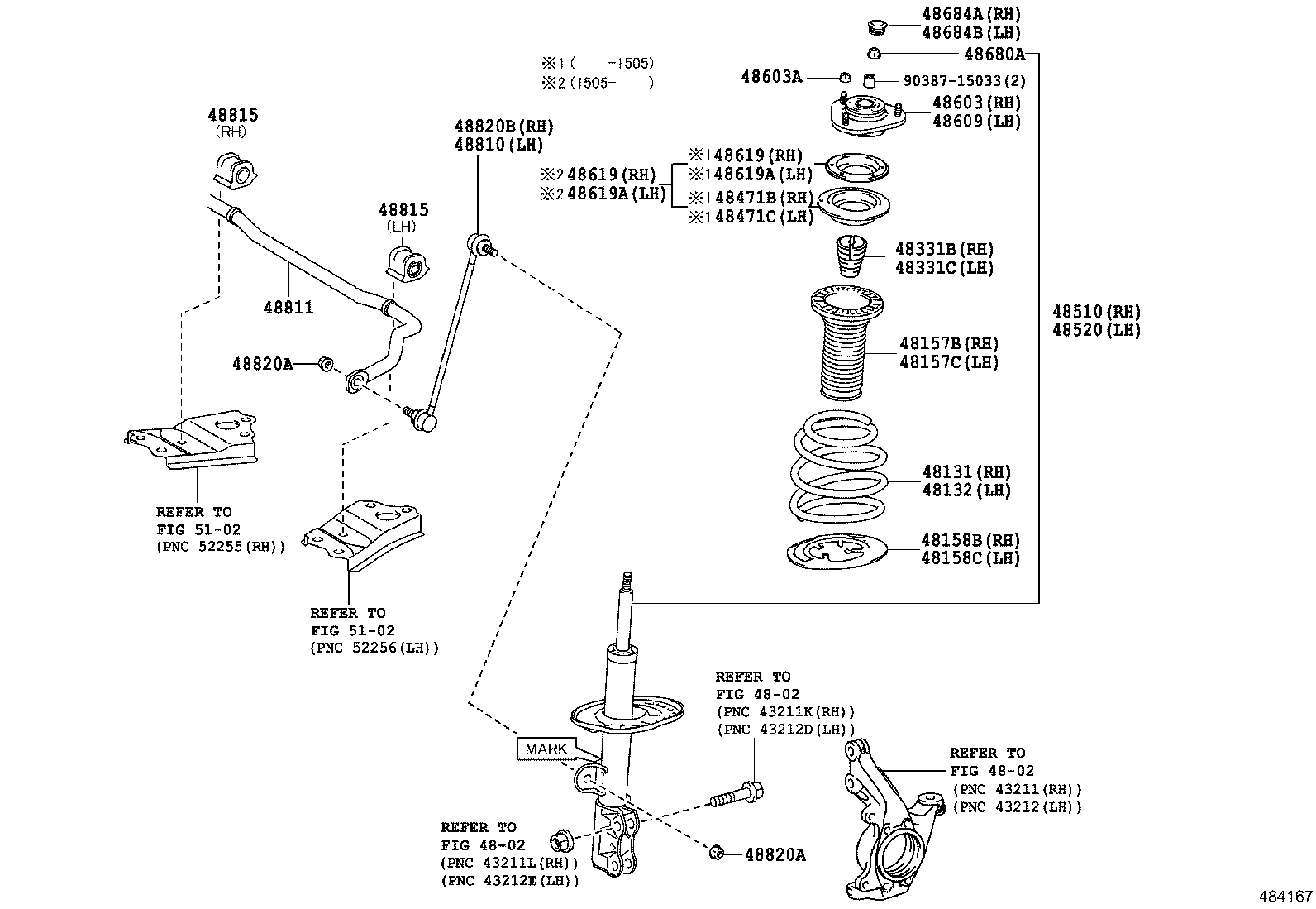 TOYOTA 48131-05B90 - Пружина за ходовата част vvparts.bg