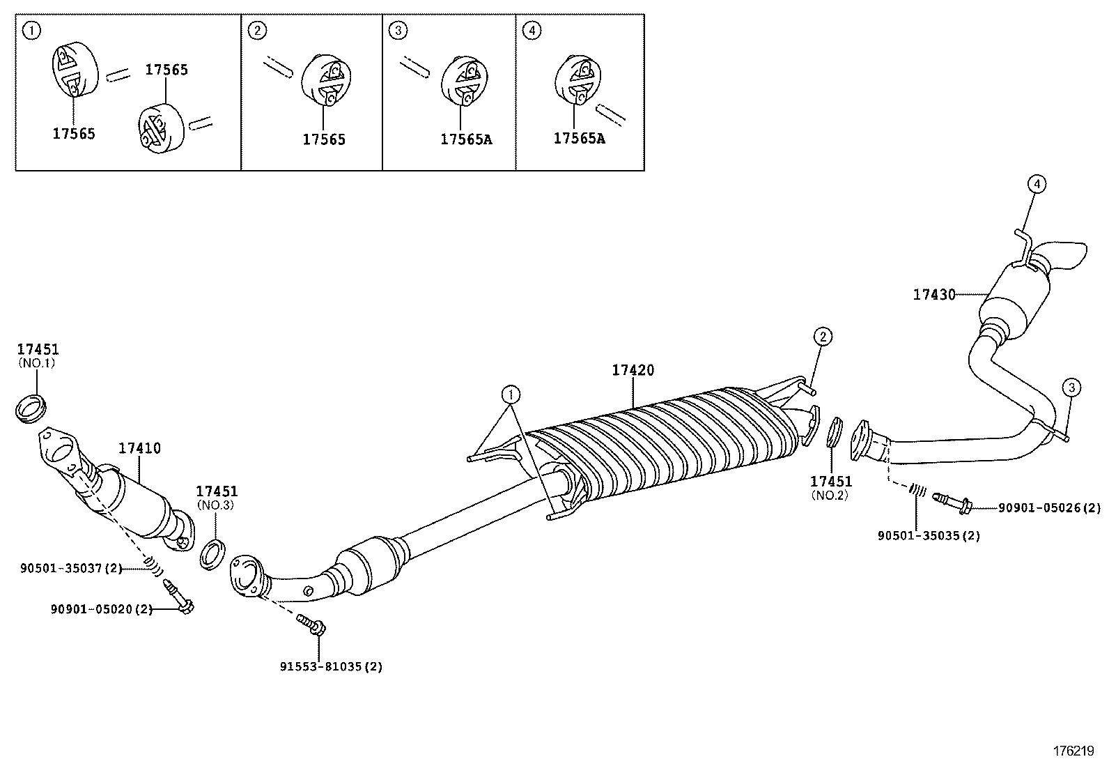 TOYOTA 17420-37040 - Средно гърне vvparts.bg