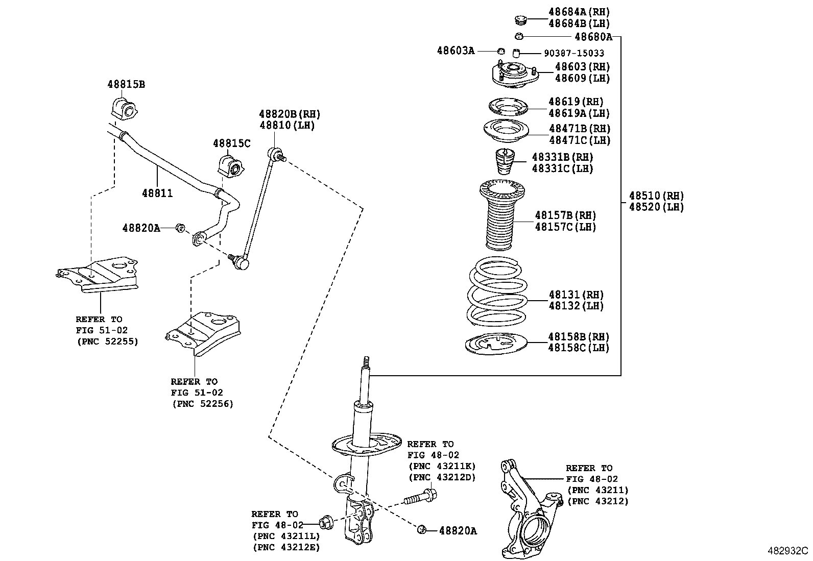 TOYOTA 48609-0F021 - Тампон на макферсън vvparts.bg