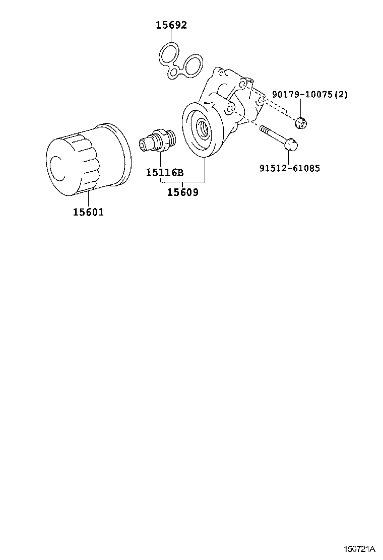 TOYOTA 90915-30003 - Маслен филтър vvparts.bg