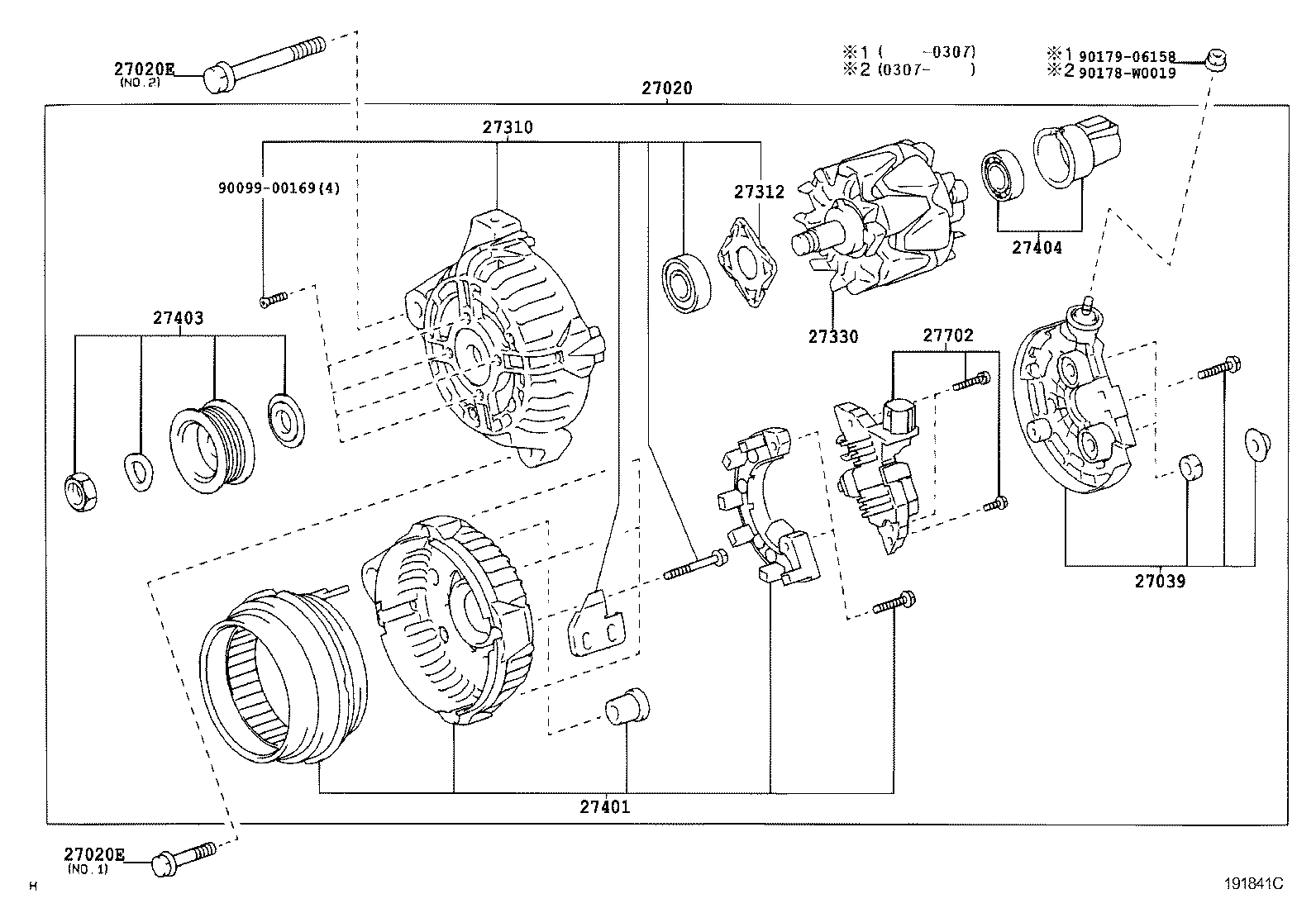 TOYOTA 27060-0H070 - Генератор vvparts.bg