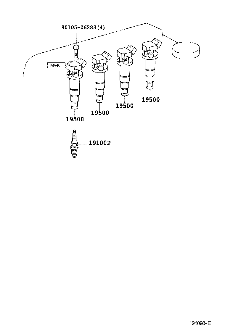 TOYOTA 90080-91194 - Запалителна свещ vvparts.bg