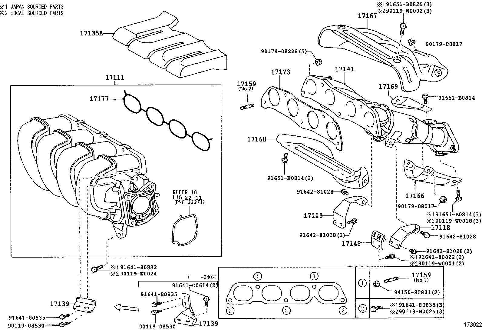 TOYOTA 171040D100 - Катализатор vvparts.bg