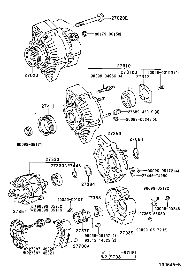 TOYOTA 27700-74030 - Регулатор на генератор vvparts.bg