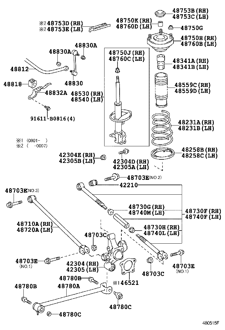 TOYOTA 48540-09350 - Амортисьор vvparts.bg