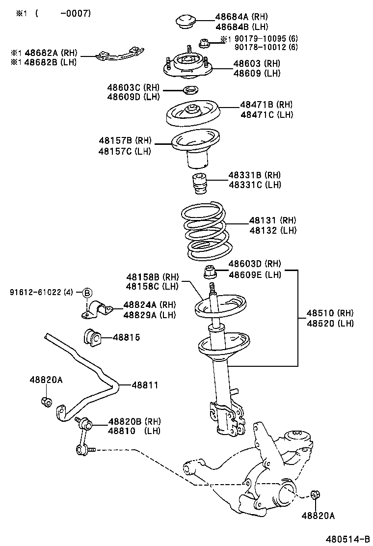 TOYOTA 48820-05012 - Биалета vvparts.bg