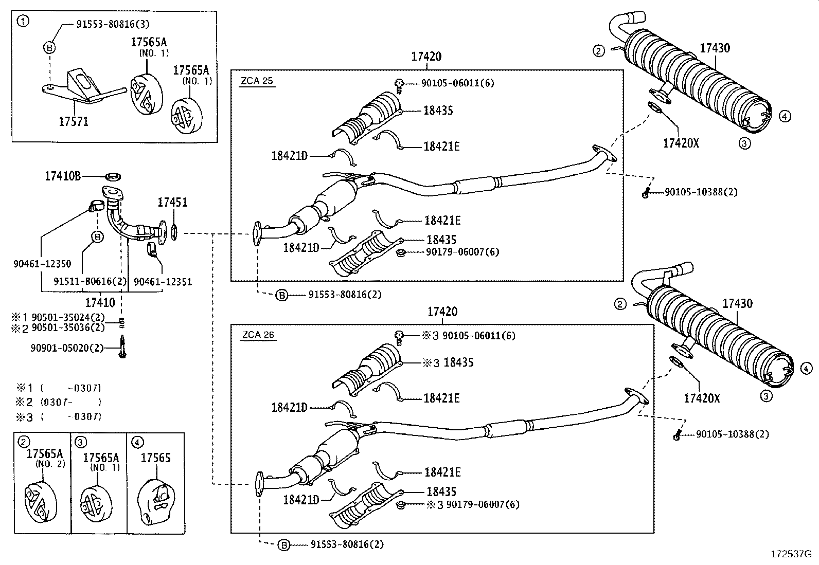 TOYOTA 17451-16030 - Уплътнителен пръстен, изпуск. тръба vvparts.bg