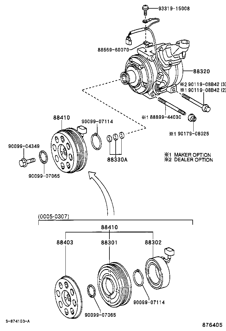 TOYOTA 88320-42100 - Компресор, климатизация vvparts.bg