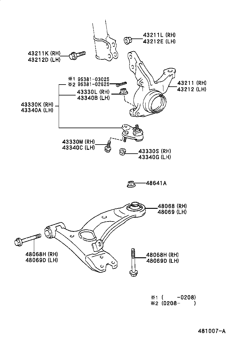 TOYOTA 43330-19115 - Шарнири vvparts.bg