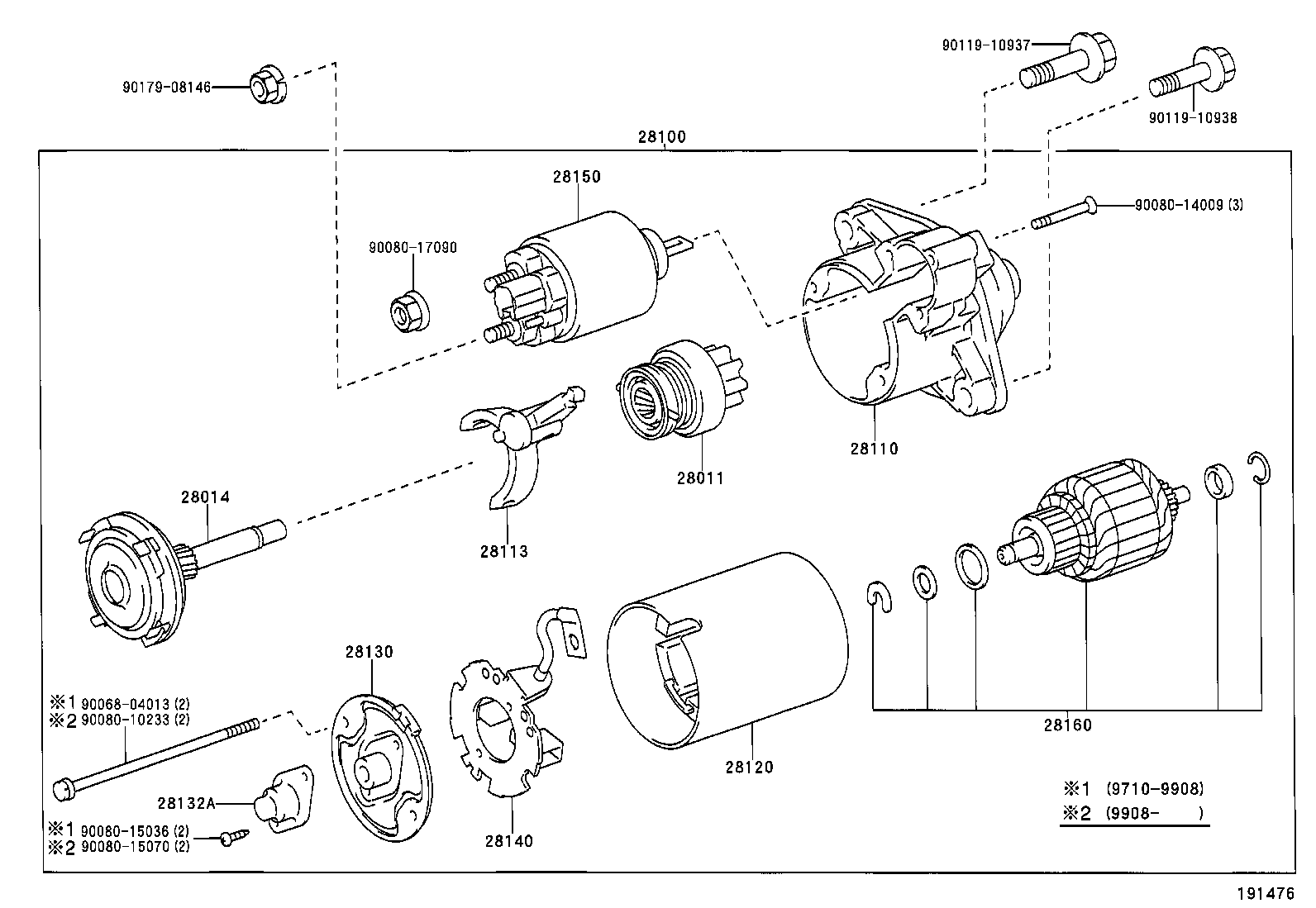 TOYOTA 90080 10233 - Винт vvparts.bg