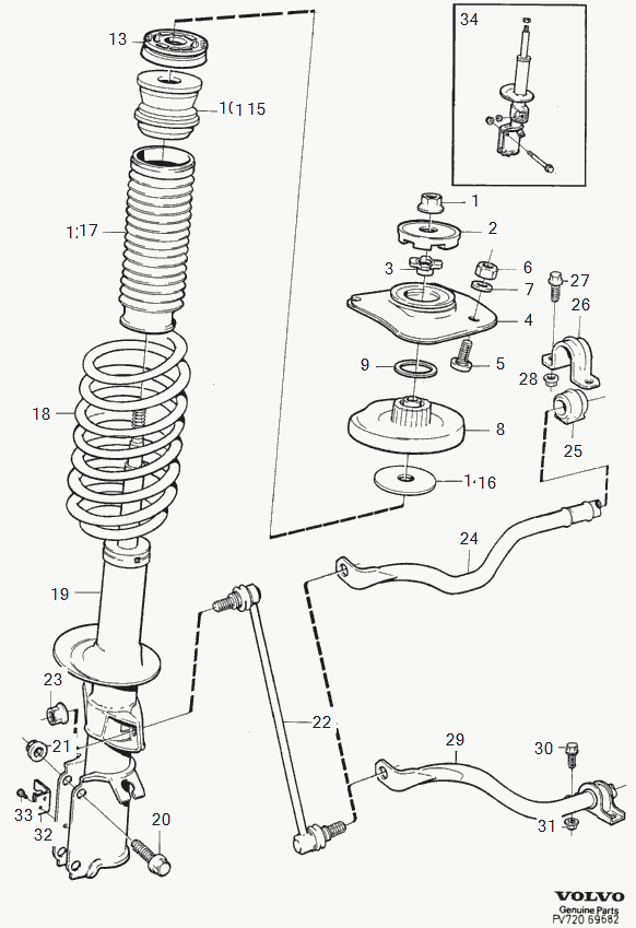 Volvo 271831 - Амортисьор vvparts.bg