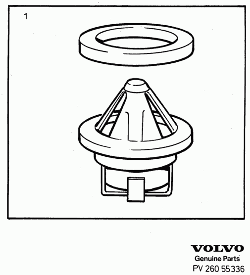 Volvo 271664 - Термостат, охладителна течност vvparts.bg