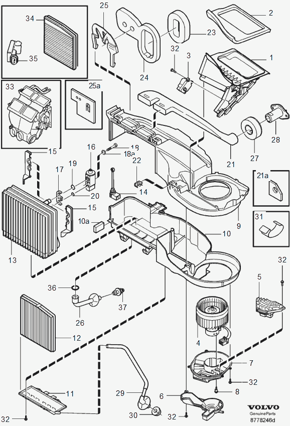 Volvo 30630754 - Филтър купе (поленов филтър) vvparts.bg