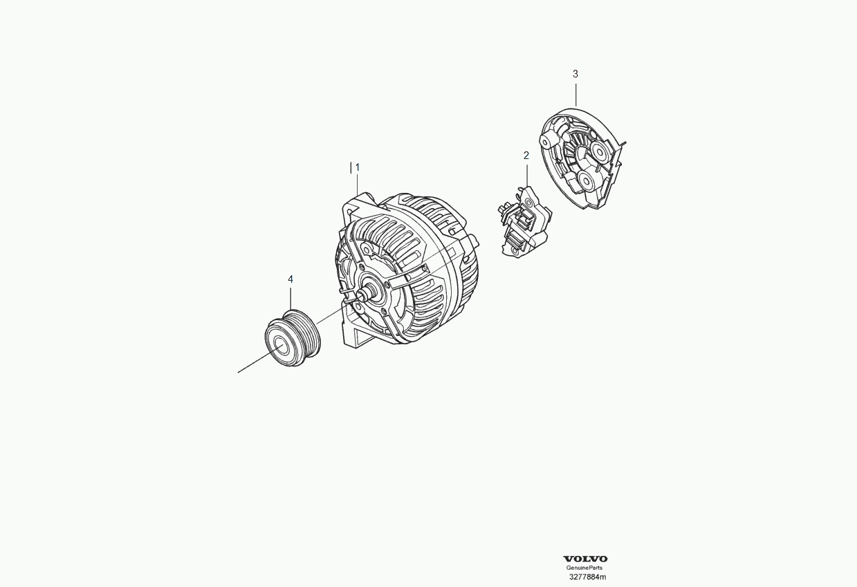 Volvo 36050266 - Генератор vvparts.bg