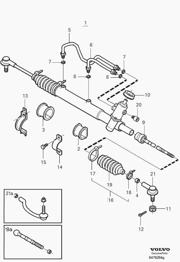 Volvo 274 225 - Накрайник на напречна кормилна щанга vvparts.bg