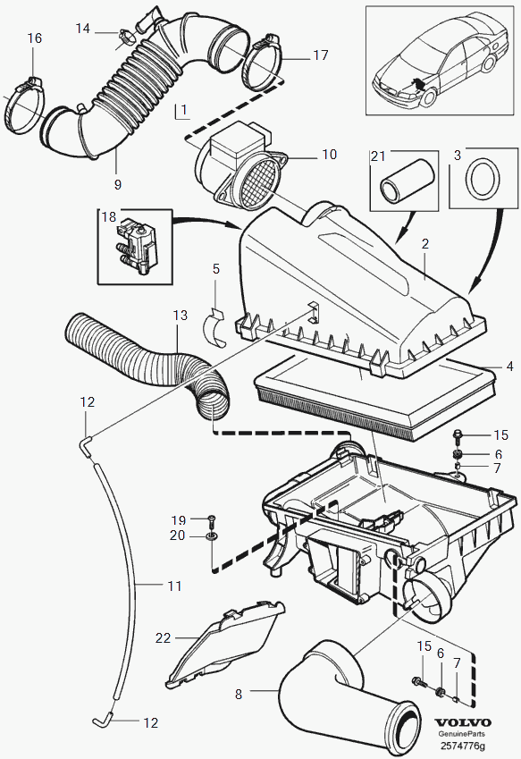 Mitsubishi 30862730 - Въздушен филтър vvparts.bg