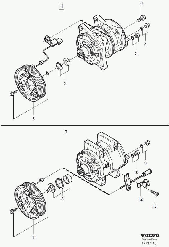 Volvo 8603127 - Компресор, климатизация vvparts.bg