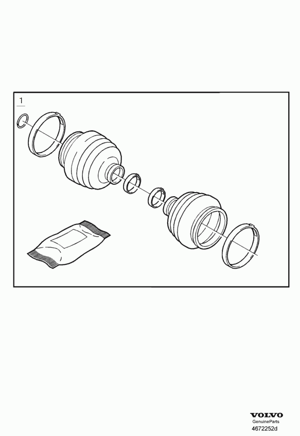 Volvo 31256224 - Маншон, полуоска vvparts.bg