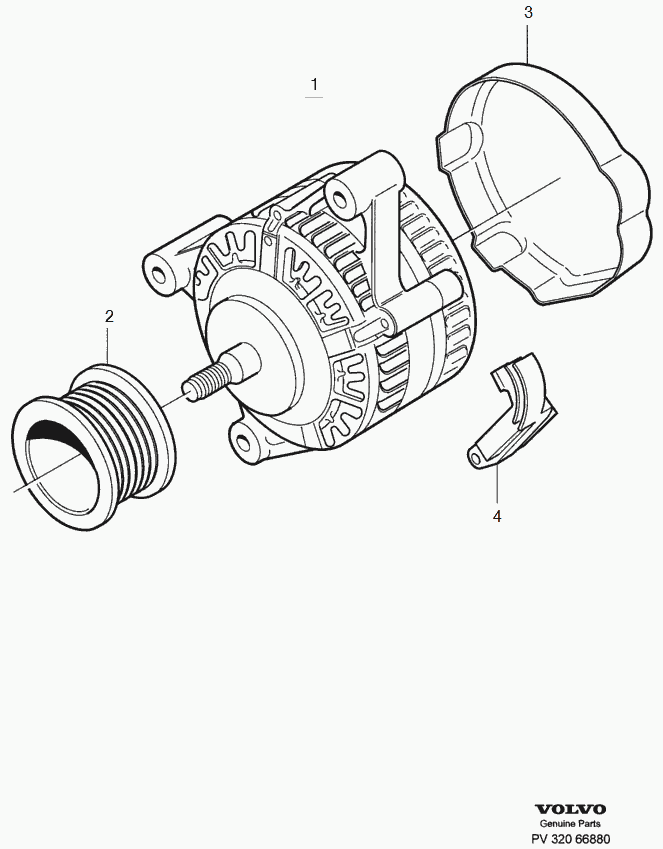 Volvo 30782701 - Ремъчна шайба, генератор vvparts.bg