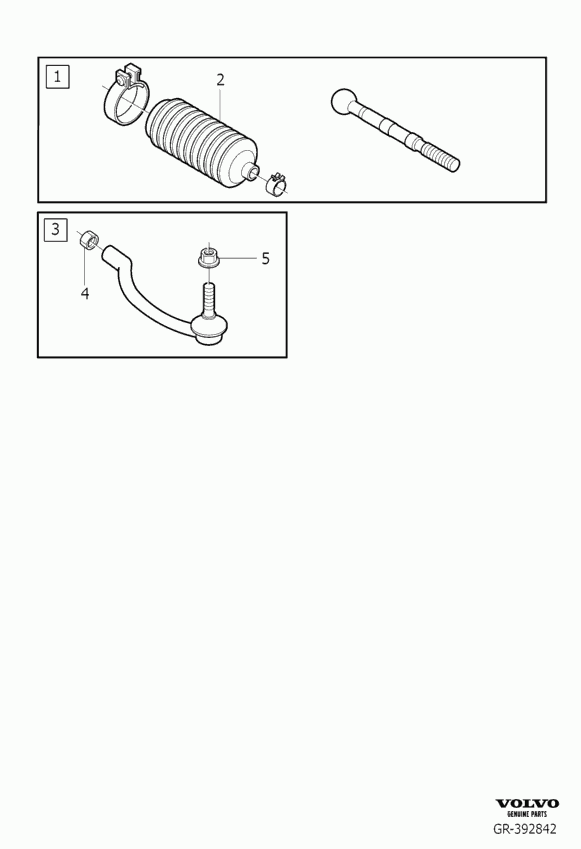 Land Rover 31280658 - Аксиален шарнирен накрайник, напречна кормилна щанга vvparts.bg