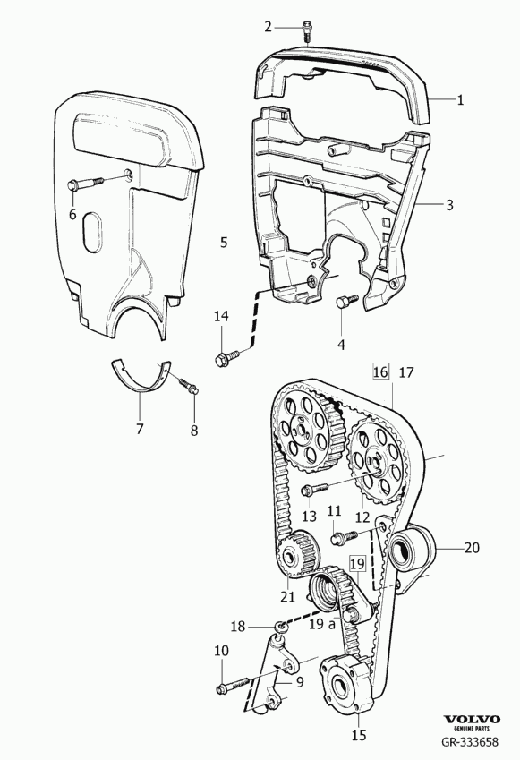 Volvo 30758262 - Комплект ангренажен ремък vvparts.bg