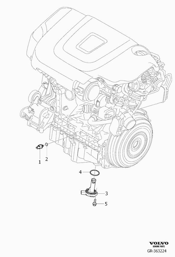 Volvo 3 127 268 7 - Датчик, ниво на маслото в двигателя vvparts.bg