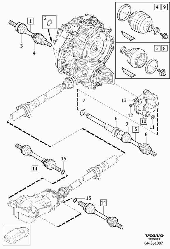 Volvo 36000931 - Полуоска vvparts.bg