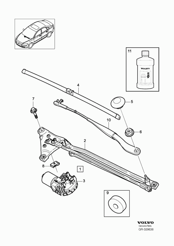 VW 30699635 - Перо на чистачка vvparts.bg