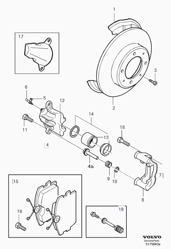 Volvo 3342530 - Ремонтен комплект, спирачен апарат vvparts.bg