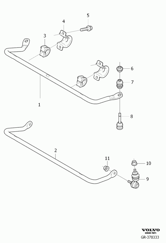 FORD 30714682 - Лагерна втулка, стабилизатор vvparts.bg