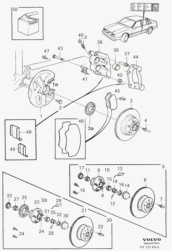 Volvo 3516135 - Комплект колесен лагер vvparts.bg